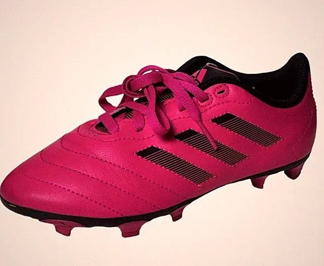 Adidas Child-Girls Goletto VII Firm Ground Soccer Cleats Hot Pink/Black Size 2