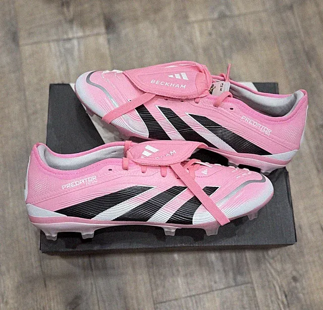 **Adidas Cleats David Beckham x PREDATOR PRO FT FG BEAM PINK (JS4464) Size 10.5