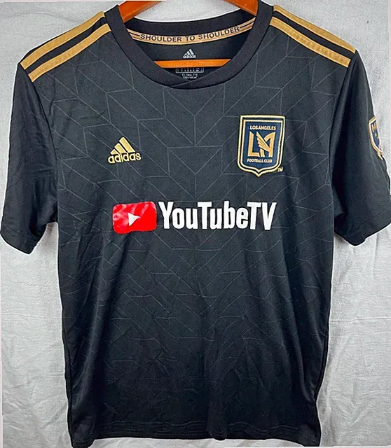 Adidas Climalite Los Angeles Football Club lafc mls youtube tv soccer jersey M