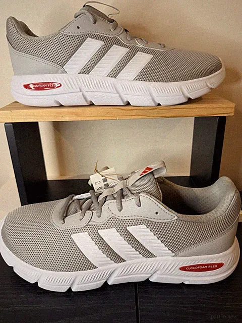 Adidas Cloudfoam Flex Mens 11 wide Gray Running Walking HQ4851 Women’s 12.5 🔥