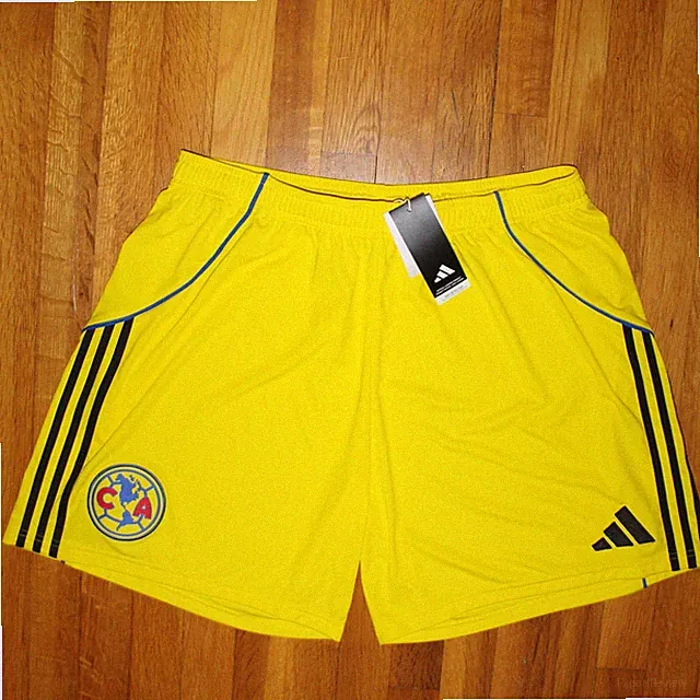 Adidas Club America 25/26 Home Soccer Shorts Mens 2XL XXL Yellow JN8611