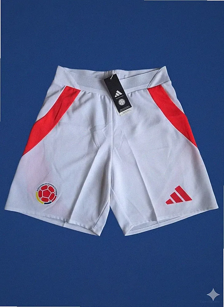 Adidas Colombia Authentic and Official Soccer Short 2025 Brand New White
