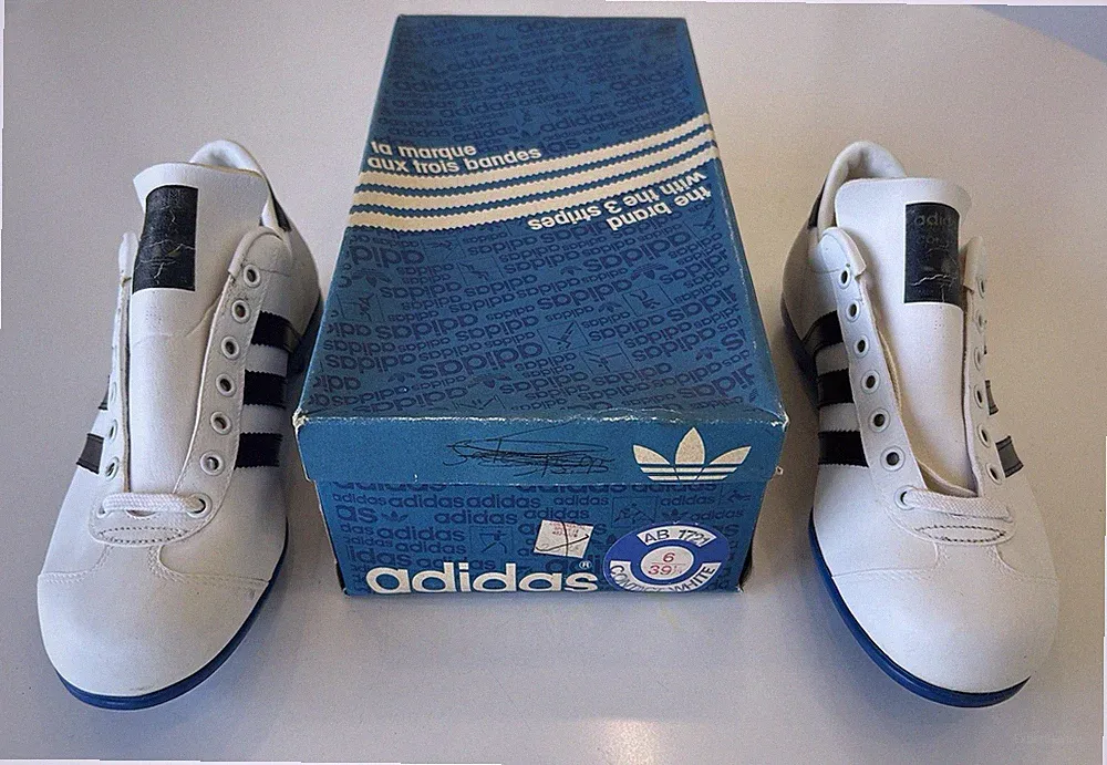 Adidas Contact White Soccer Cleats Vintage Rare New Made in West Germany size 6