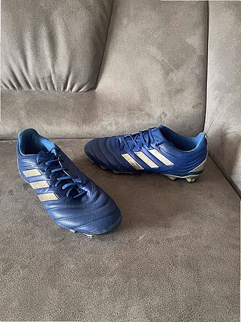 Adidas Copa 20.1 FG Blue Leather Soccer Boots US 11.5 UK 11 29.5cm EH0908 Cleats