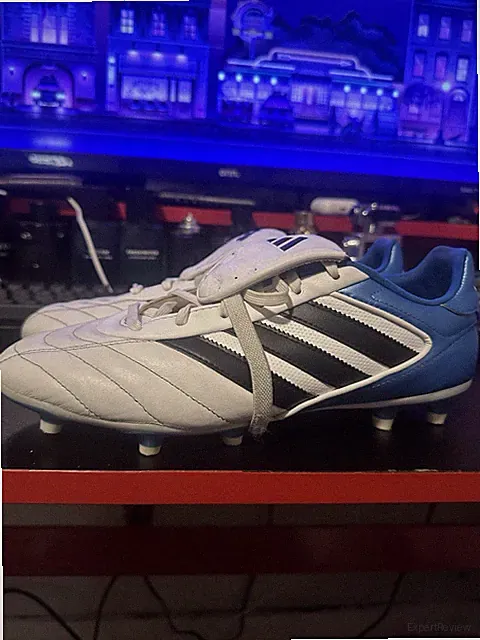 Adidas Copa Gloro II Firm Ground Cleats ID8293 White/Royal Blue Men's Sz