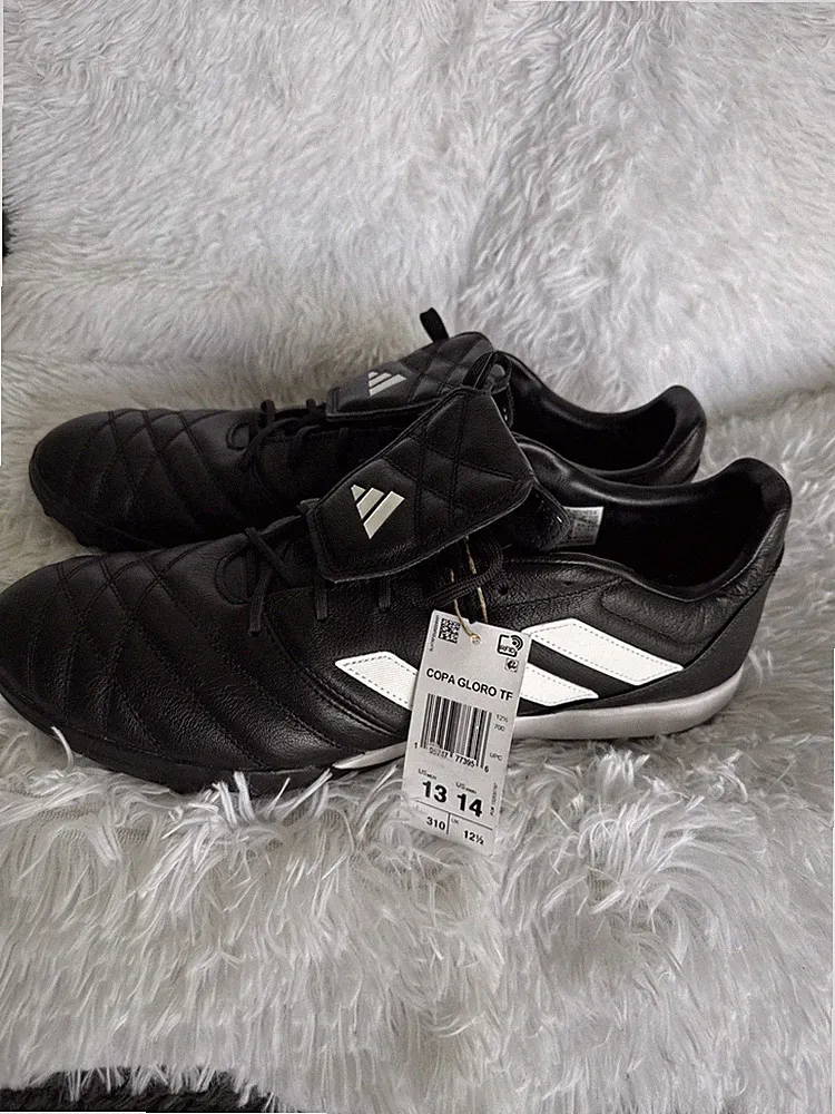 Adidas Copa Gloro TF Low Turf Soccer Cleats Black White FZ6121 Men’s Size 13 NEW