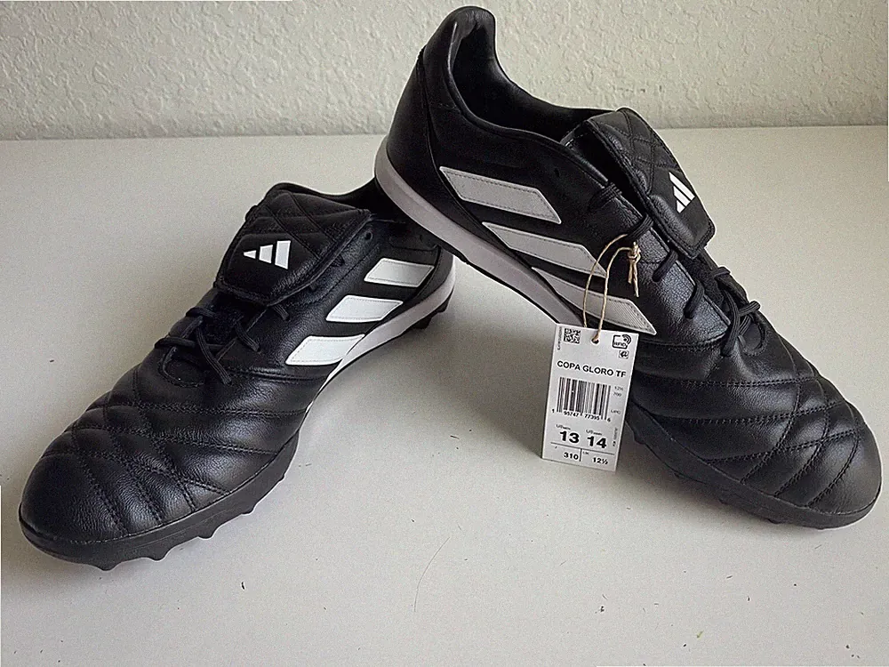 Adidas Copa Gloro TF Low Turf Soccer Cleats Black White FZ6121 Men’s Size 13 NEW