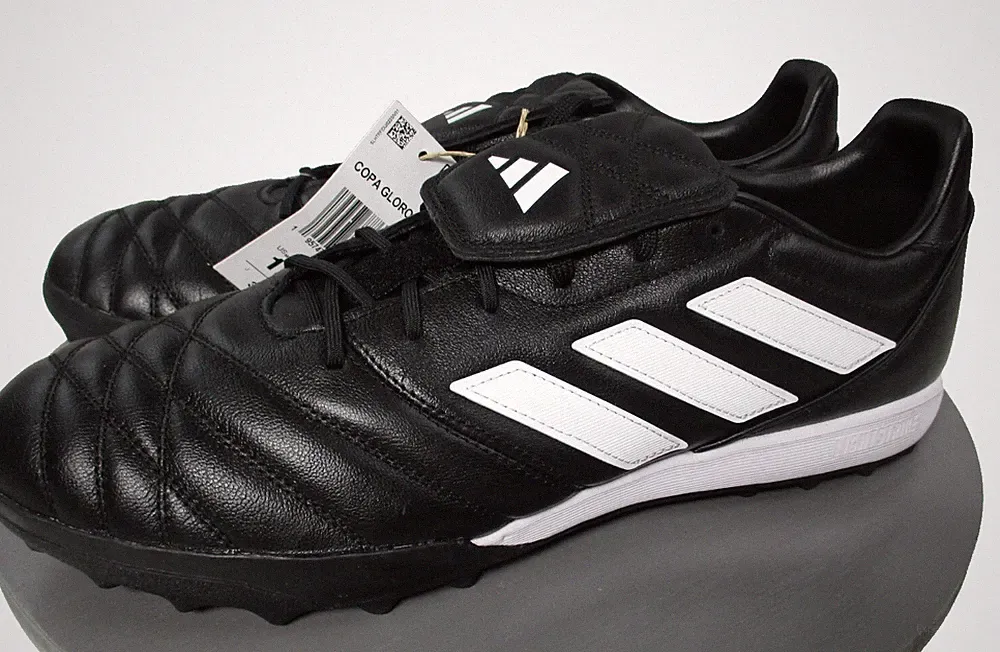 Adidas Copa Gloro TF Turf Soccer Cleats Shoes Black Leather Mens Sz 12