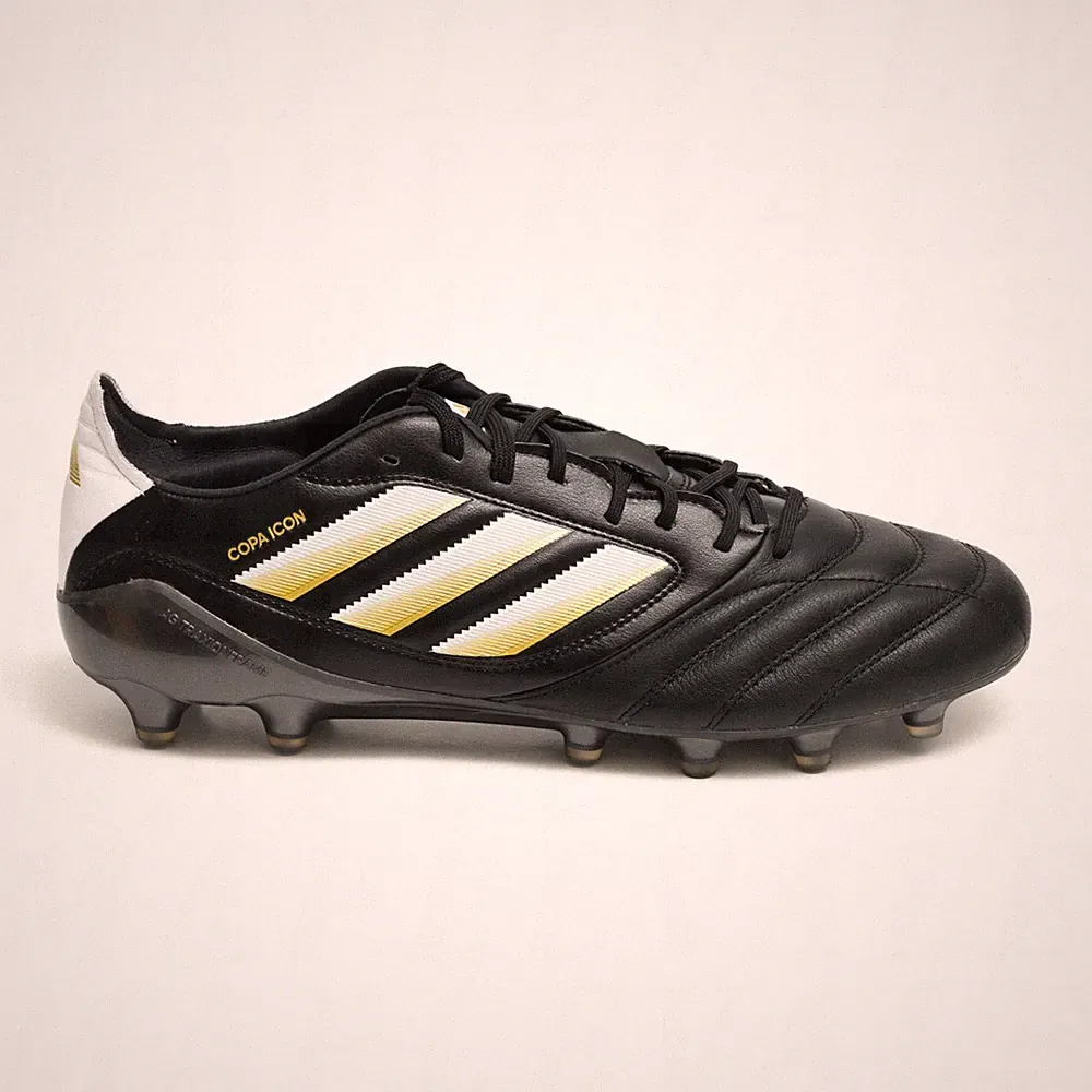 Adidas Copa Icon II FG/AG Men's Sz 10 Soccer Cleats Black/White/Gold JI2439 NEW