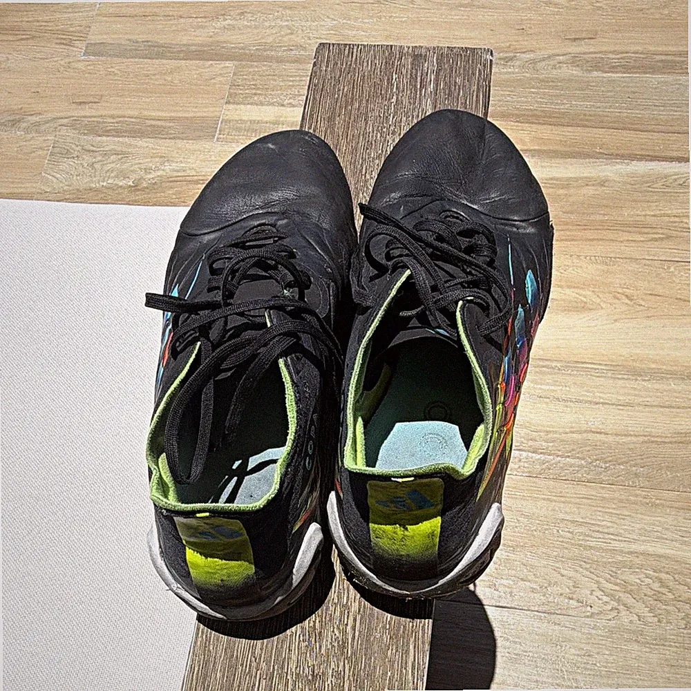 Adidas Copa Men’s Lace-Up Low Top Turf Soccer Cleats Rubber Black/Multicolor 9.5