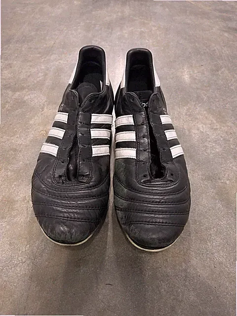 Adidas Copa Mundial Black Leather Soccer Shoes Cleats FG Mens Size 12