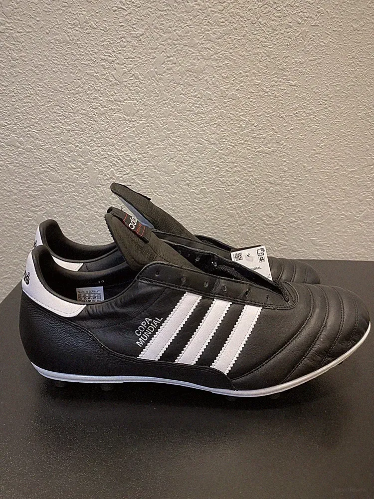 Adidas Copa Mundial Black Soccer Cleats 015110 Made In Germany Men Sz US 13.5