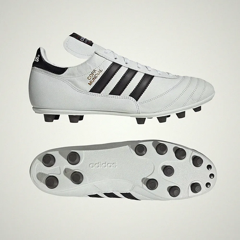 adidas Copa Mundial FG Soccer Cleats Boot White Black ID4050 US 4.5 Firm Ground