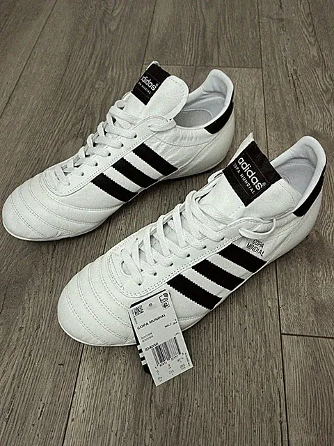 Adidas Copa Mundial FG Soccer Cleats White Leather ID4050 Men's Sizes Brand New