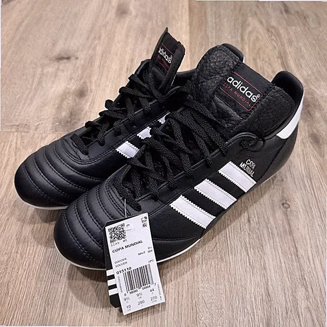 Adidas Copa Mundial Leather Soccer Cleats Black Made In Germany 015110 Sz 10