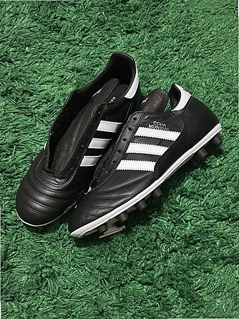 Adidas Copa Mundial Leather Soccer Cleats Black Made In Germany 015110 Sz 11.5