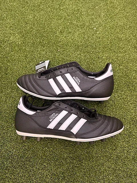 Adidas Copa Mundial Leather Soccer Cleats Black Made In Germany 015110 Sz 11.5