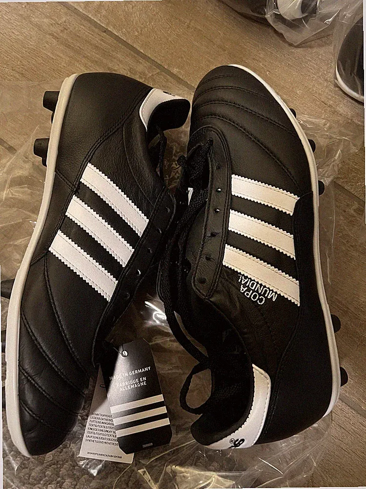 Adidas Copa Mundial Leather Soccer Cleats Black Sz 12M Made In Germany 015110
