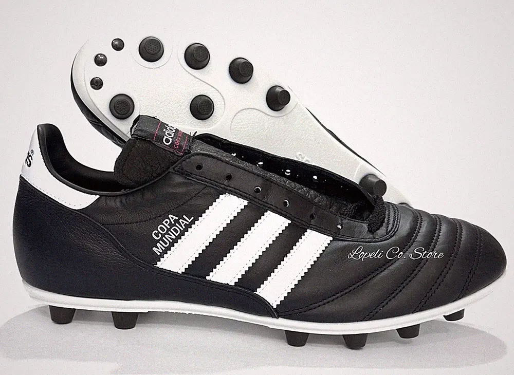 Adidas Copa Mundial Leather Soccer Cleats Black White 015110 Mens 7.5 - 11.5