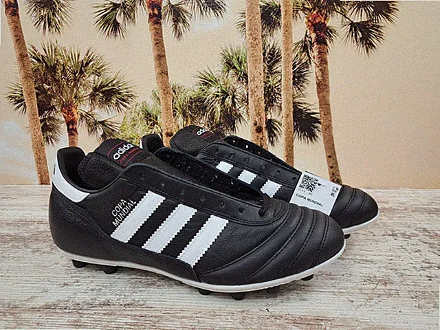 Adidas Copa Mundial Leather Soccer Cleats Black White Men's Size 7.5 NEW