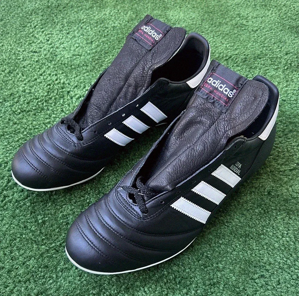Adidas Copa Mundial Leather Soccer Cleats Size 10 Black Made In Germany 015110