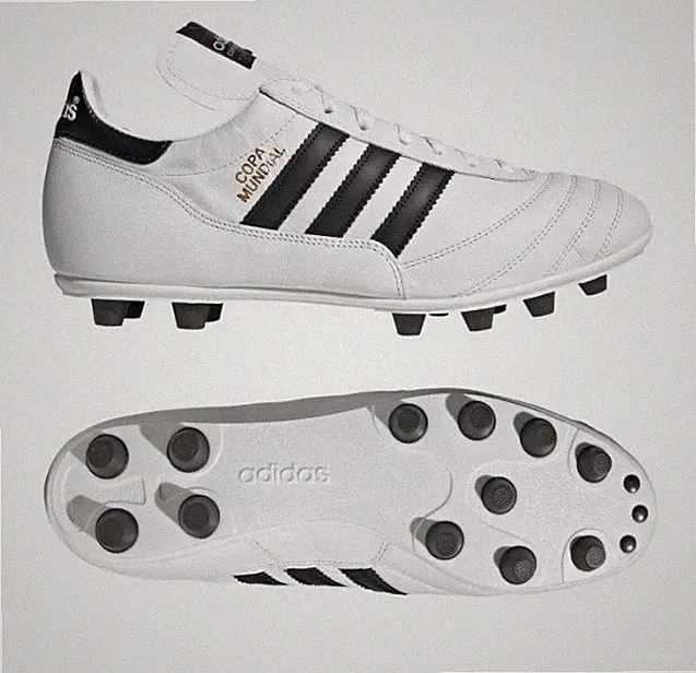 Adidas COPA MUNDIAL Leather White Black Soccer Cleats Mens Made in Germany