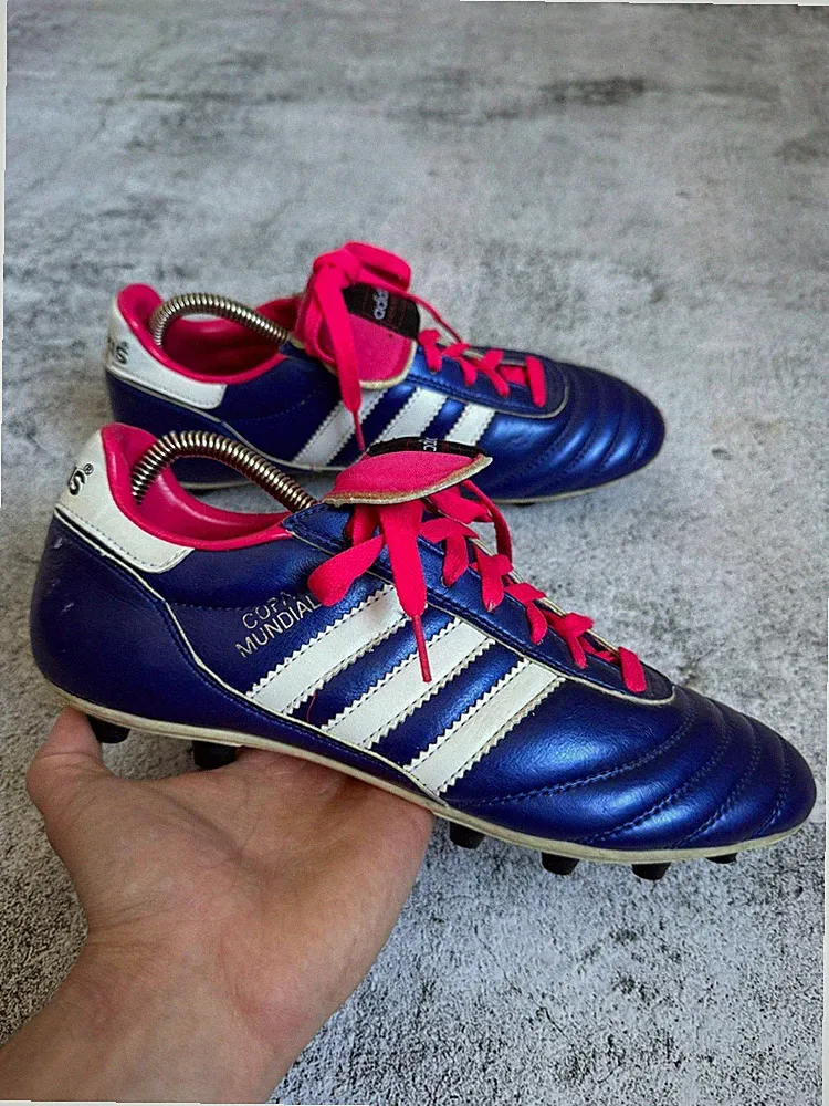 Adidas Copa Mundial Purple Made in Germany Leather Soccer Cleats Boots US 9
