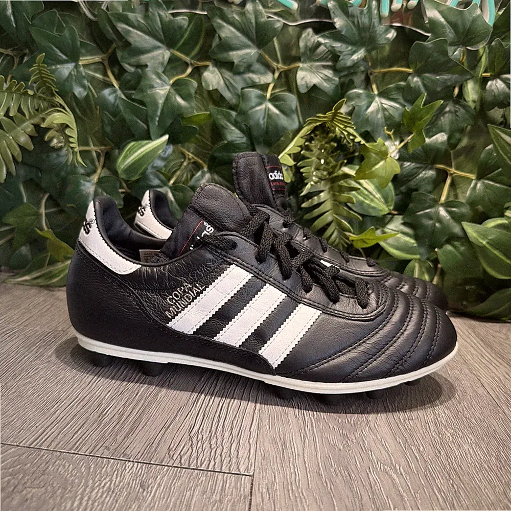 Adidas Copa Mundial Shoes Men 6 W 7.5 Black Leather Soccer Cleats Germany 015110