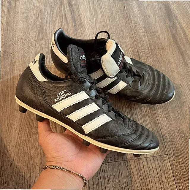 Adidas Copa Mundial Shoes Mens Size 7 Black Leather Soccer Cleats Germany 015110