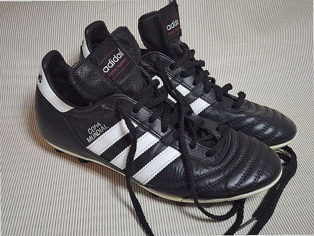 Adidas Copa Mundial Soccer Cleats Leather Black White Men’s US 7.5 EU 40.5