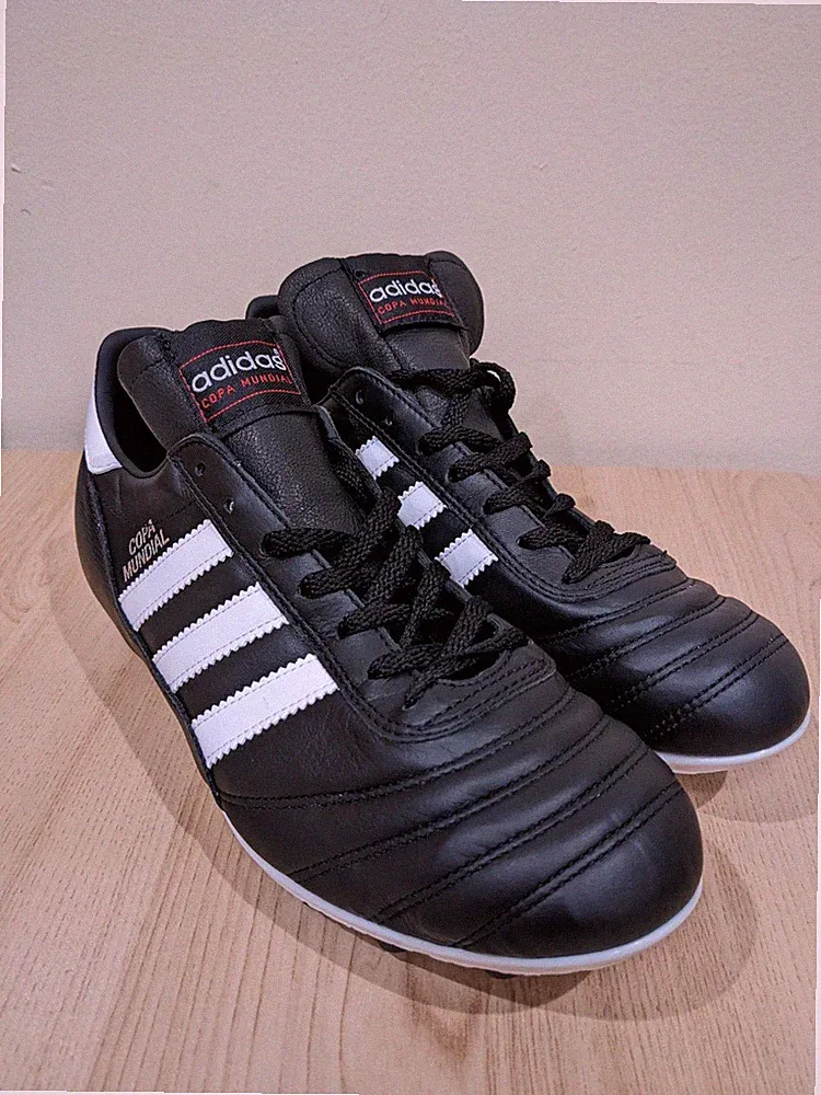 Adidas Copa Mundial Soccer Cleats Men 12.5 Black Leather Made in Germany 015110
