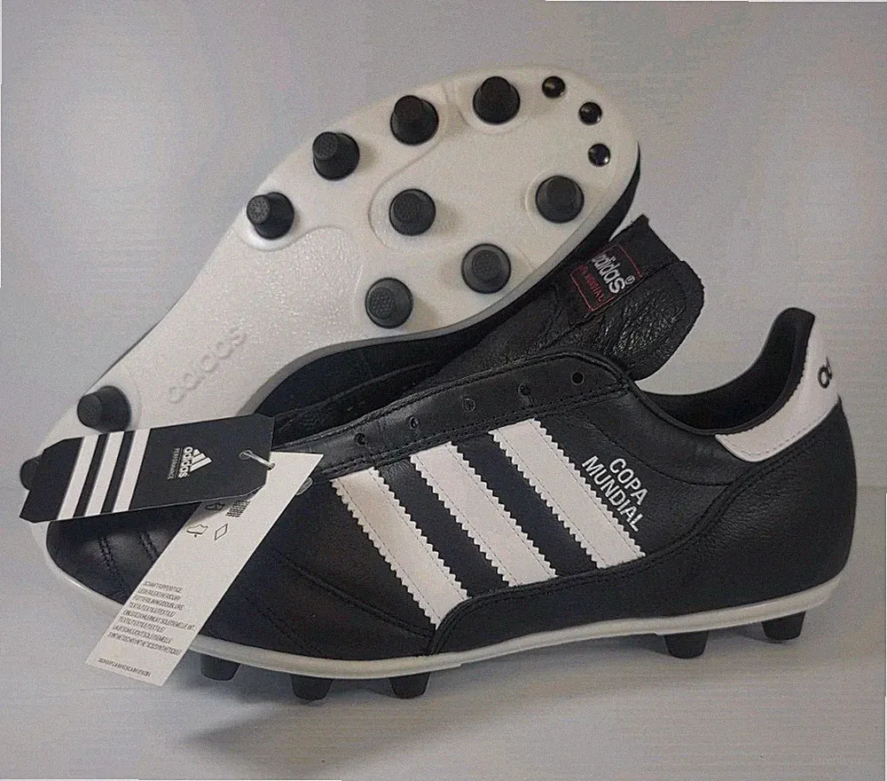Adidas Copa Mundial Soccer Cleats Mens 9.5 Leather Black Made In Germany 015110