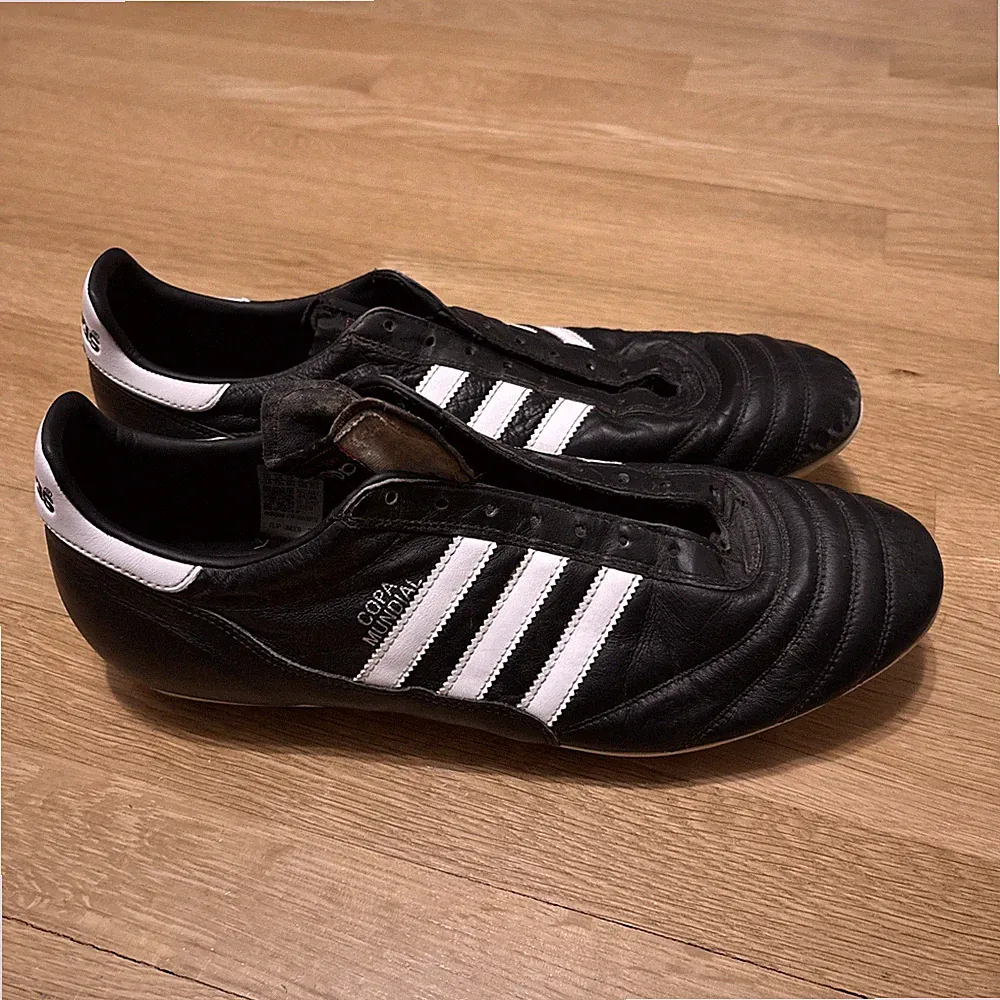 Adidas Copa Mundial Soccer Cleats Mens Size 14 Black/White Made Germany No Laces