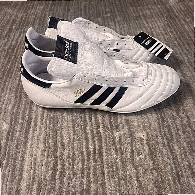 Adidas Copa Mundial Soccer Shoes Mens Size 11.5 White Black Firm Ground Cleats