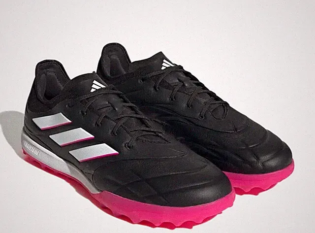 Adidas Copa Pure.1 TF GY9077 Mens Turf Soccer Cleats Pink Blk Leather Mens Sizes
