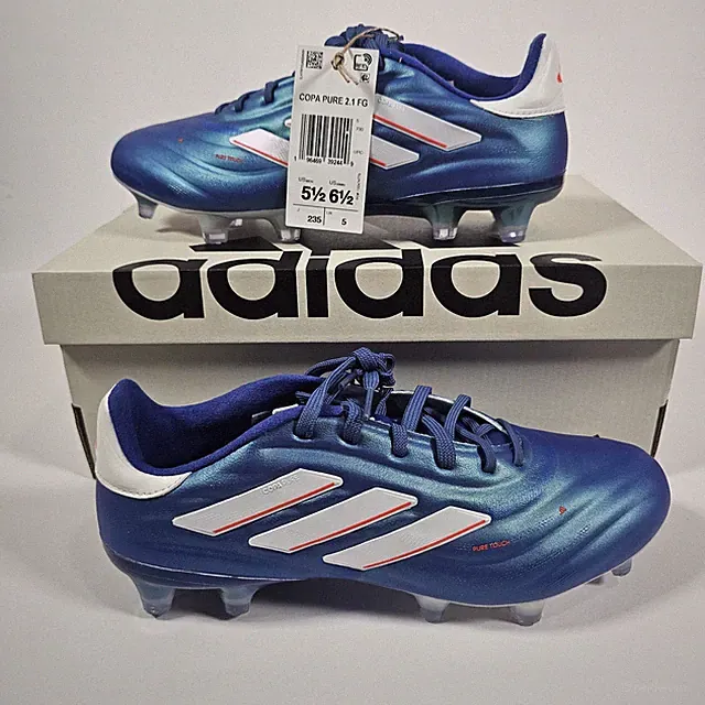 Adidas Copa Pure 2 .1 FG Firm Ground Cleats Men's 5.5 Marinerush Blue IE4894 New