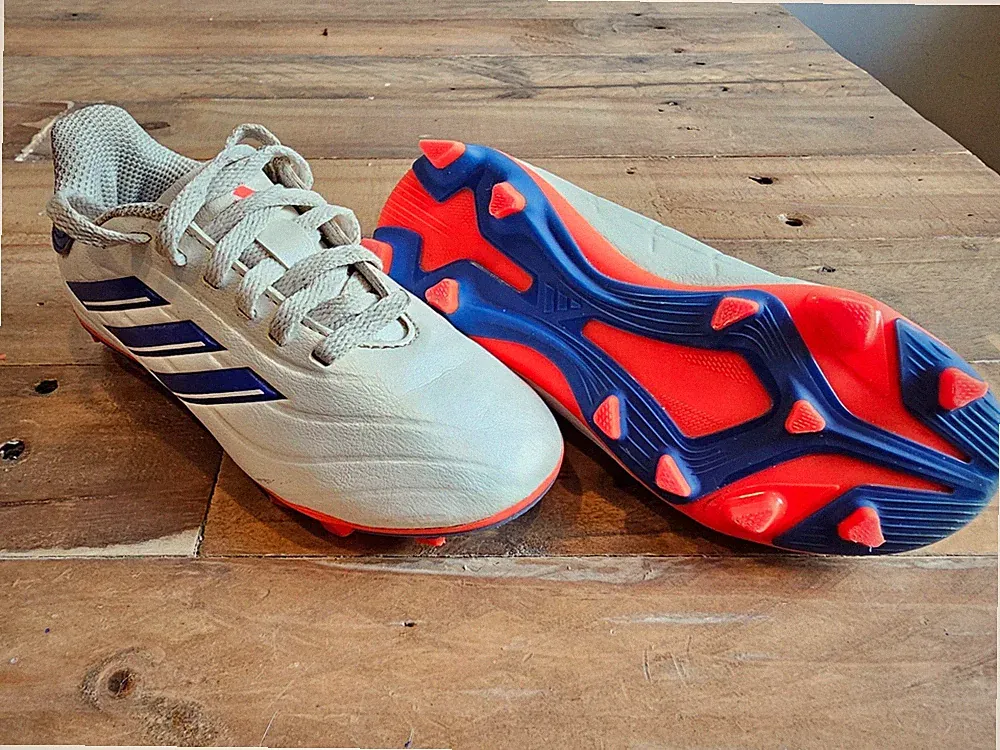 adidas Copa Pure 2 Club FxG Kids Soccer Cleats 10.5K White Blue IG6412