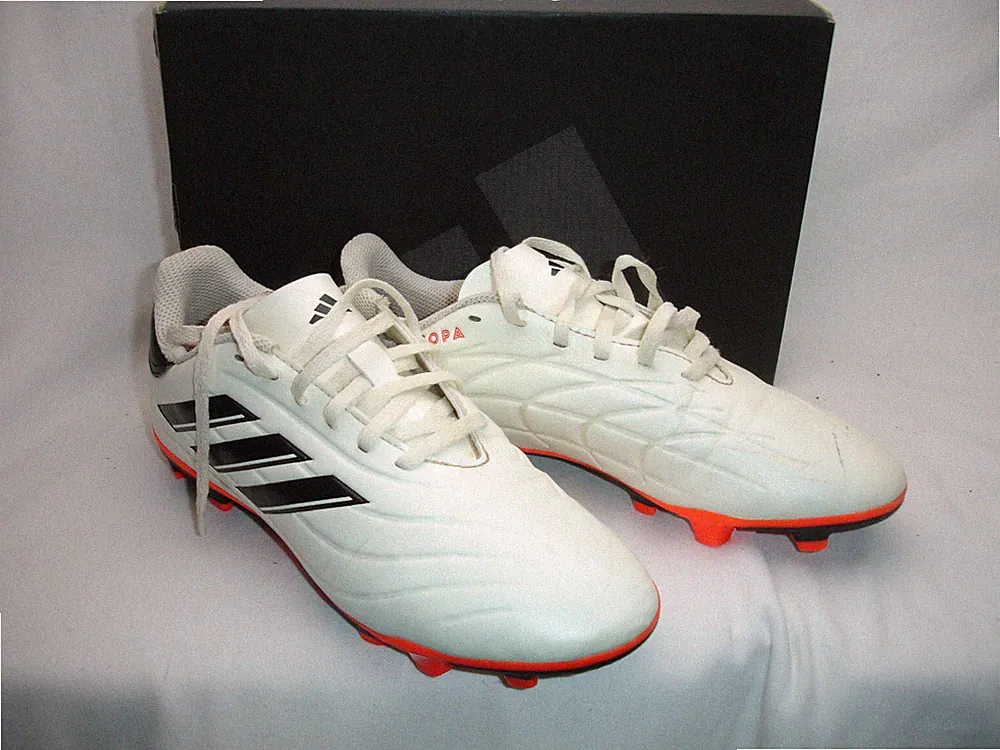 Adidas Copa Pure 2 Club FxG Soccer Cleats Ivory Black Red IG1103 Size US 5.5