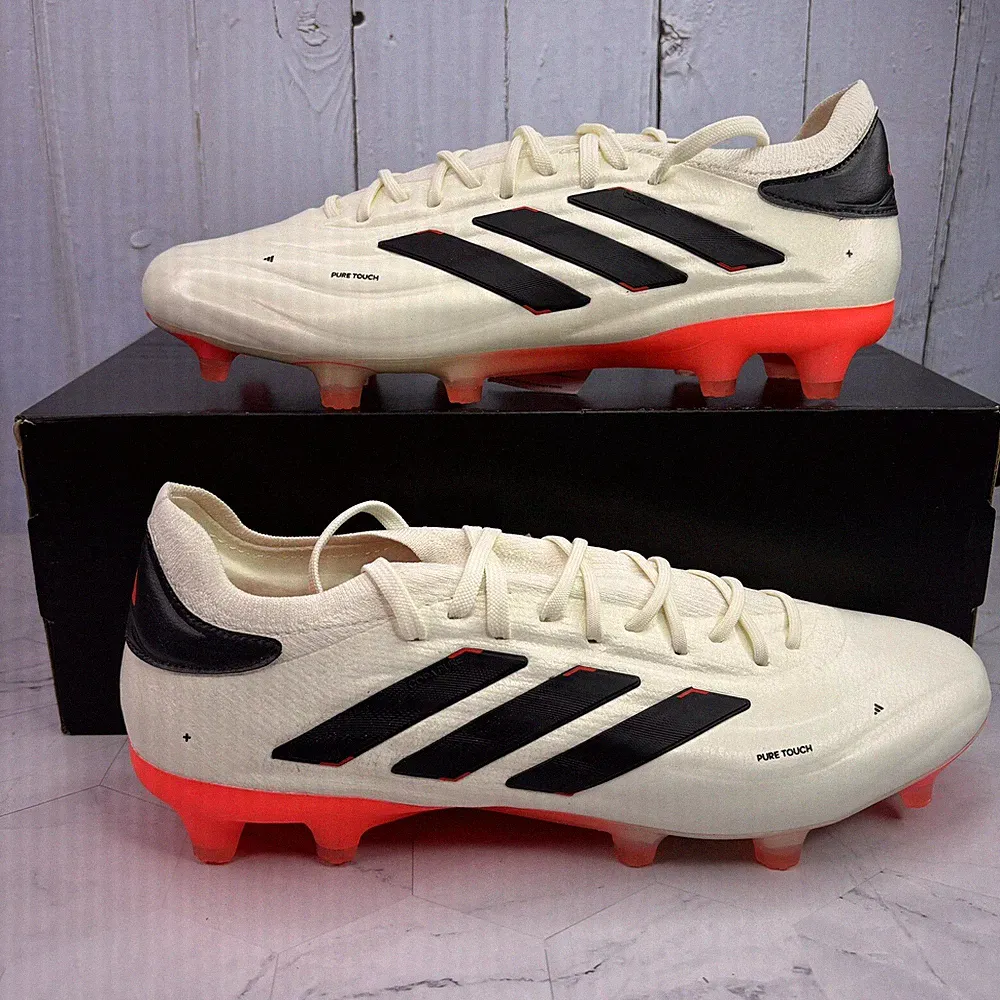 Adidas Copa Pure 2 Elite FG Ivory Core Black Mens Sz 9 Soccer Cleats IF5443 New