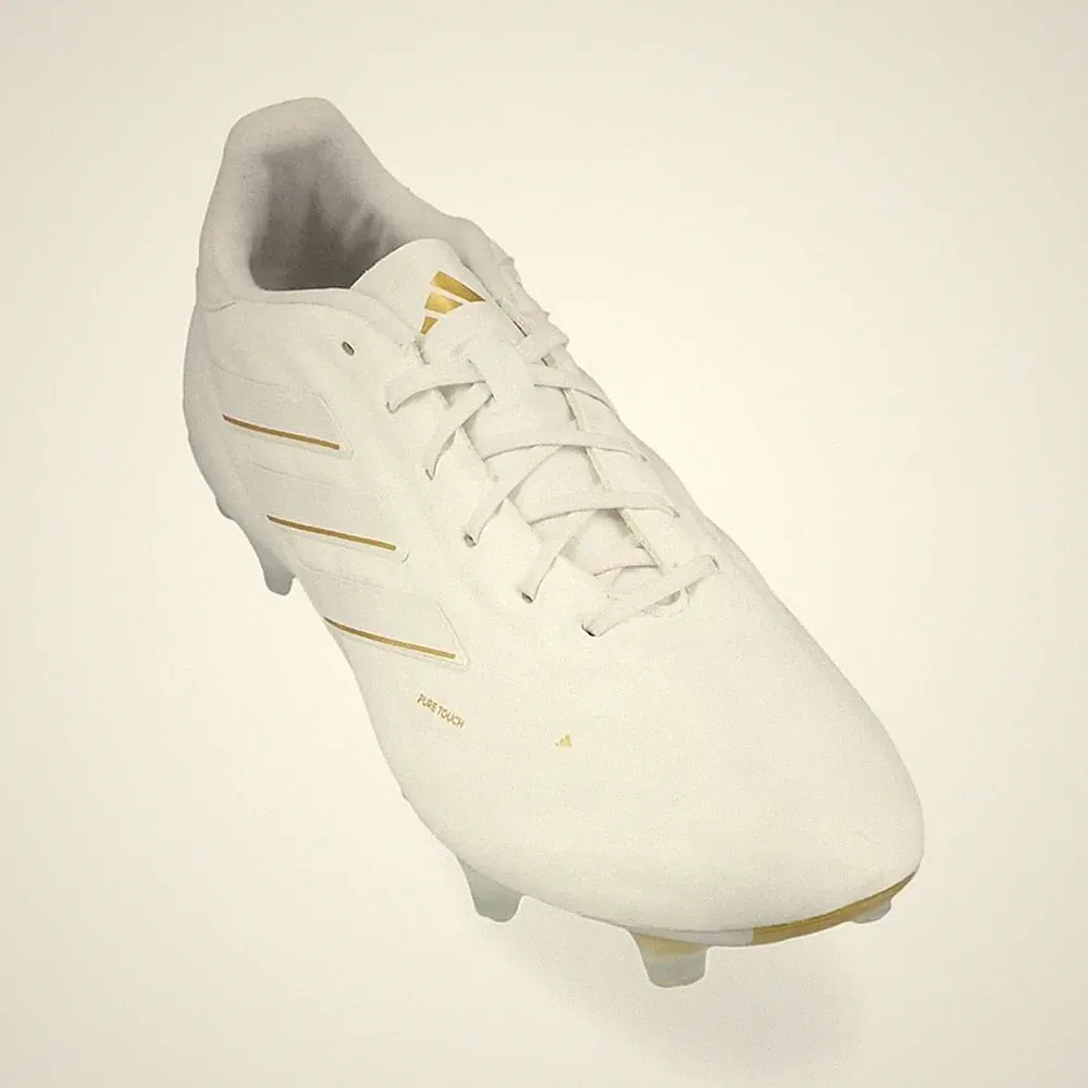 adidas Copa Pure 2 Elite FG White Boots Soccer Cleats Men Gold Logo Shoes NEW