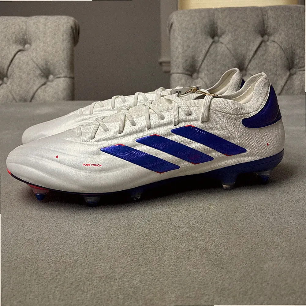 Adidas Copa Pure 2 Elite Knit FG Soccer Cleats White Men's Size 12.5