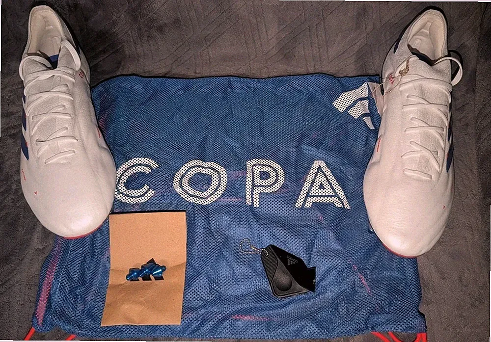 Adidas Copa Pure 2 Elite Knit FG Soccer Cleats White Men's Size 13