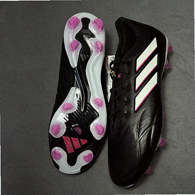 Adidas Copa Pure.2 FG Leather Soccer Cleats, Womens 8.5 Mens Size 7.5 Black Pink