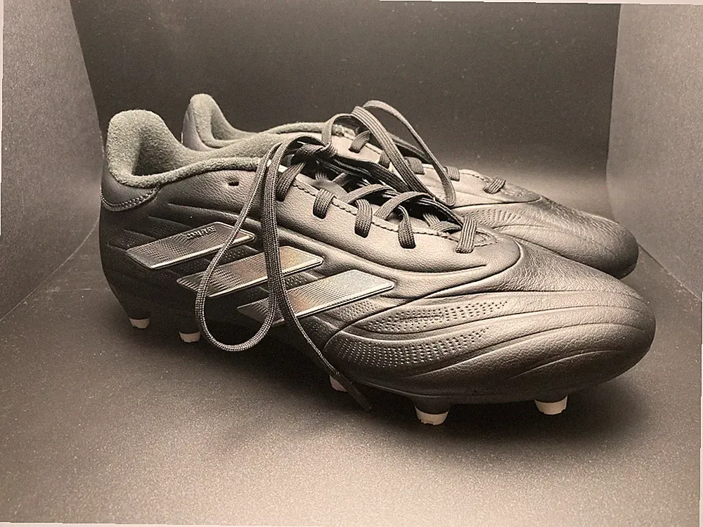 Adidas Copa Pure 2 League FG Black Lace Up Leather Soccer Futbol Cleats IE7492