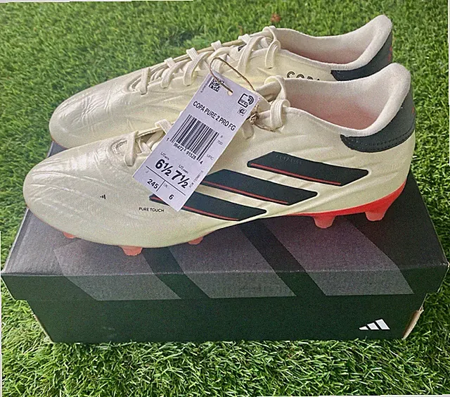 Adidas Copa Pure 2 PRO FG Soccer Cleat Shoes White IE4979 Mens 6.5 Womens 7.5