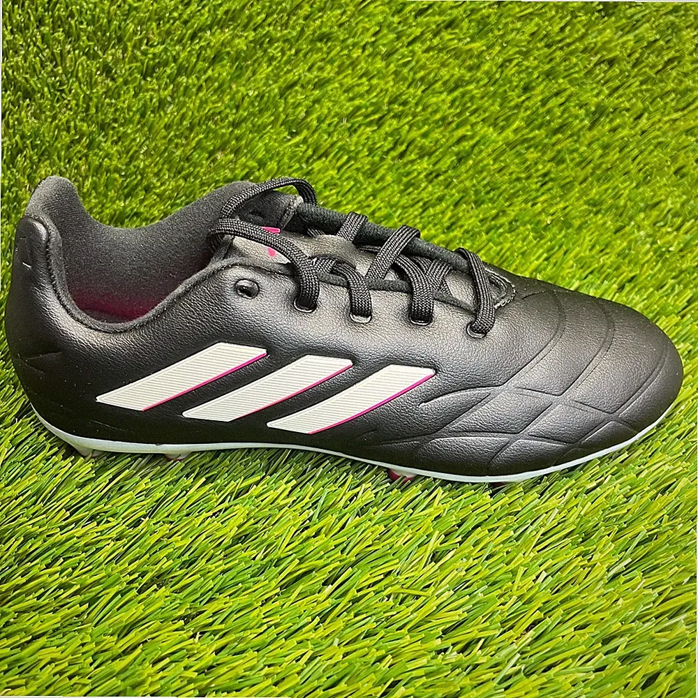 Adidas Copa Pure.3 Boys Size 2.5Y Black White Running Outdoor Soccer Cleats
