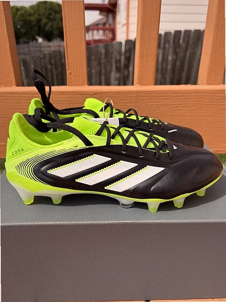 ADIDAS COPA PURE 3 ELITE FIRM GROUND CLEATS MENS Size 7 JH6304 BLACK/GREEN