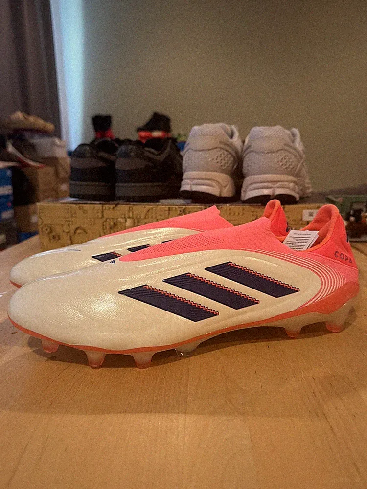 Adidas Copa Pure 3 Elite Laceless FG Coral Blaze Soccer Cleats Men's Size 13