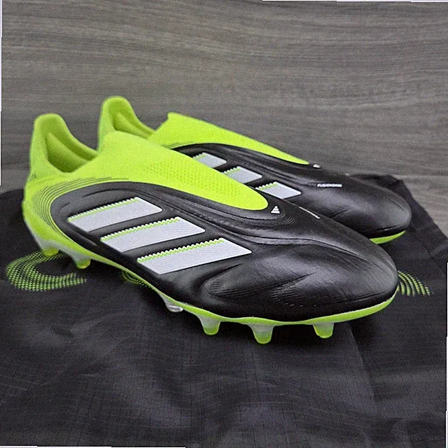 Adidas Copa Pure 3 Elite Laceless FG Size 9.5 Mens Green Black Soccer Cleats