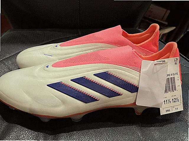 Adidas Copa Pure 3 Elite Laceless Soft Ground SG Low Blue Mens Size 11.5 JR2825